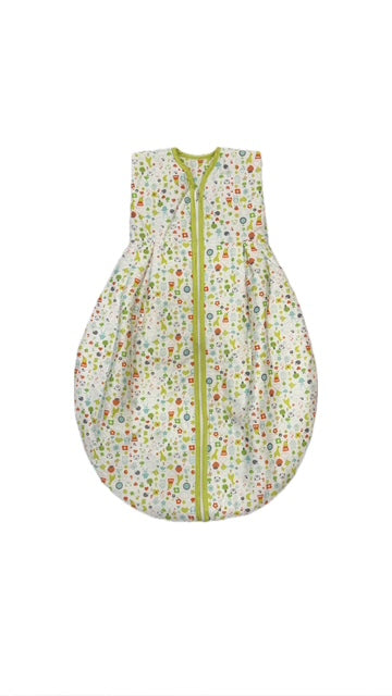 Schlafsack, Alvi, Grün mit Tiere, Größe 90