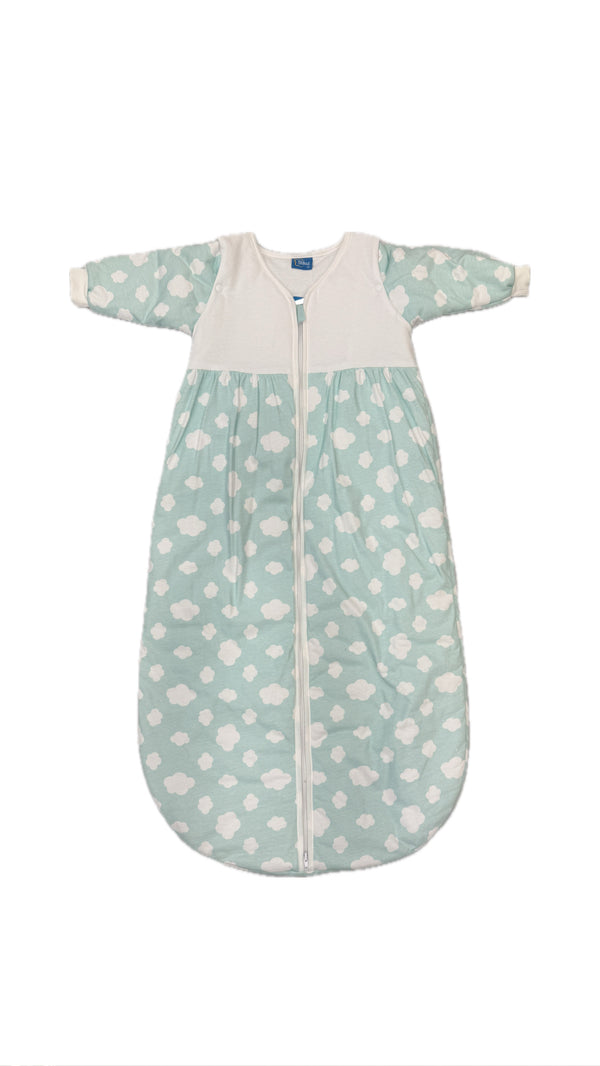Schlafsack gefüttert mit Ärmel, Fillikid, Wolken blau, Größe 110
