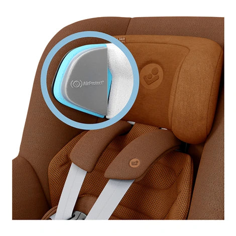 Maxi Cosi Pearl 360 Pro i-Size Authentic Cognac + Family Fix 360 Pro