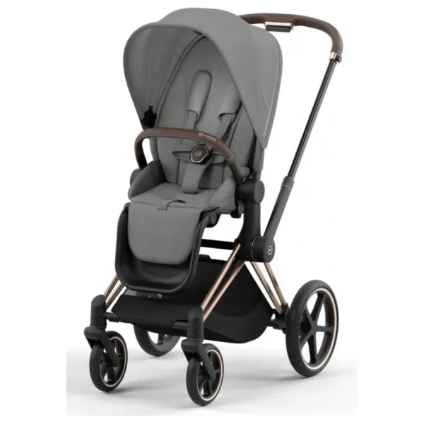 Cybex Priam Set Gestell (Rosegold) /Stoff (Mirage Grey)