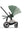 Cybex Priam Set Gestell (Rosegold) /Stoff (Leaf Green)