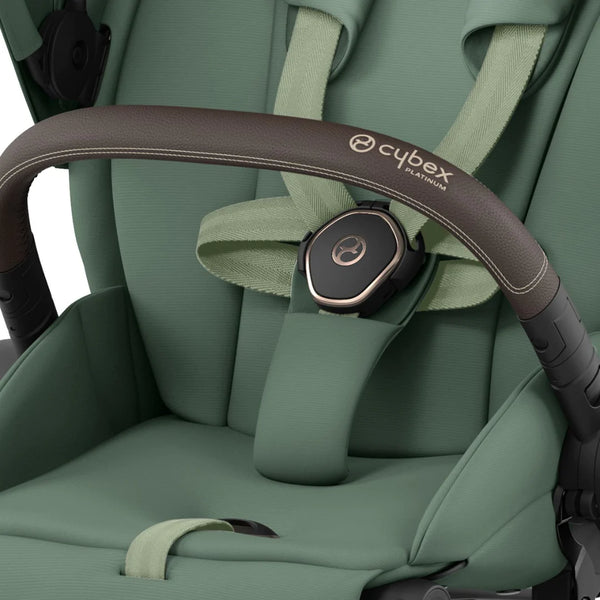 Cybex Priam Set Gestell (Rosegold) /Stoff (Leaf Green)