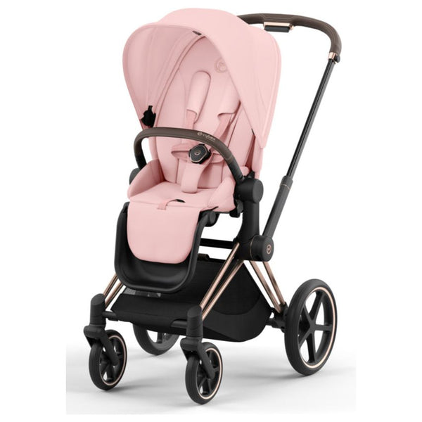 Cybex e-Priam Set Gestell (Rosegold) /Stoff (Peach Pink)