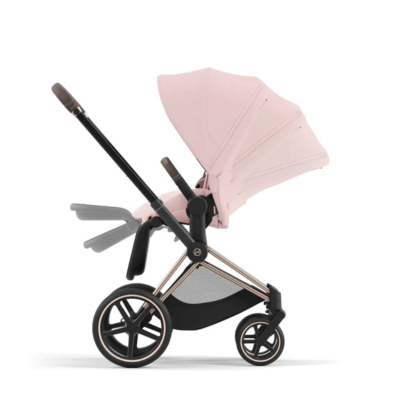 Cybex e-Priam Set Gestell (Rosegold) /Stoff (Peach Pink)