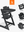 Stokke Tripp Trapp Black + BabySet + Tray