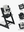 Stokke Tripp Trapp Black + BabySet + Cushion Nordic Grey OCS