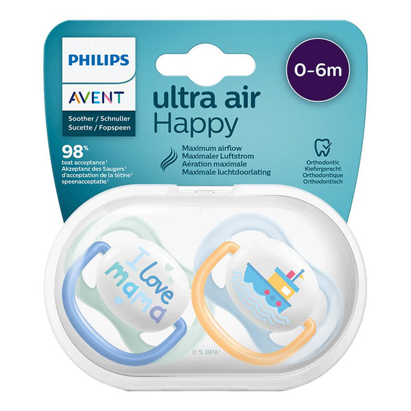 Philips Avent Schnuller Ultra Air Happy 0-6m I Love Mama