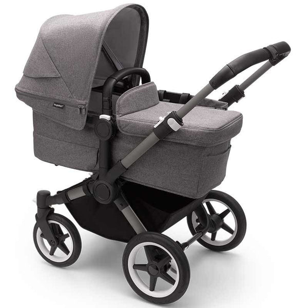 Bugaboo Donkey 5 Mono Gestell (Graphit) / Stoff (Grau Meliert) / Dach ( Grau Meliert)