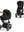 Cybex Priam Set Gestell (Chrome Brown) /Stoff (Sepia Black)