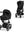 Cybex Priam Set Gestell (Chrome Black) /Stoff (Sepia Black)