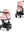 Cybex Priam Set Gestell (Matt Black) /Stoff (Peach Pink)