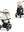 CYBEX PRIAM SET GESTELL (CHROME BROWN) /STOFF (OFF WHITE)