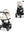 Cybex Priam Set Gestell (Matt Black) /Stoff (Off White)