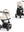 Cybex e-Priam Set Gestell (Rosegold) /Stoff (Off White)