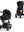 CYBEX e-PRIAM SET GESTELL (ROSEGOLD) /STOFF (SEPIA BLACK)