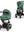 CYBEX e-PRIAM SET GESTELL (ROSEGOLD) /STOFF (LEAF GREEN)
