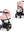 Cybex e-Priam Set Gestell (Matt Black) /Stoff (Peach Pink)